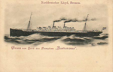 New Hamburg Liner `Graf Waldersee` [1899]