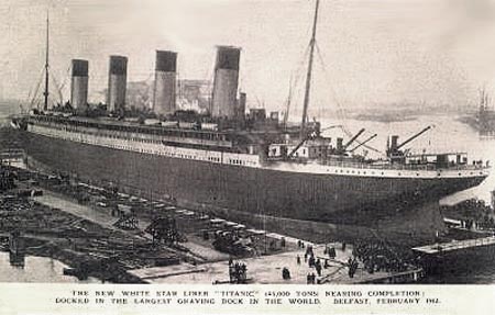 Photo of the RMS Titanic