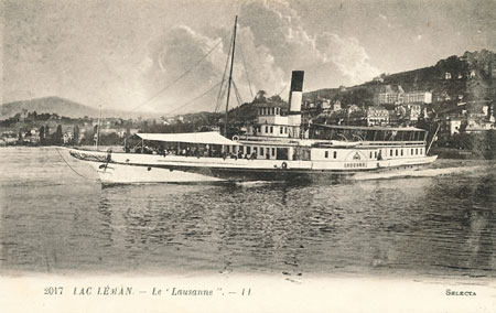 PS Lausanne (1) of CGN - Built 1900 - www.simplonpc.co.uk