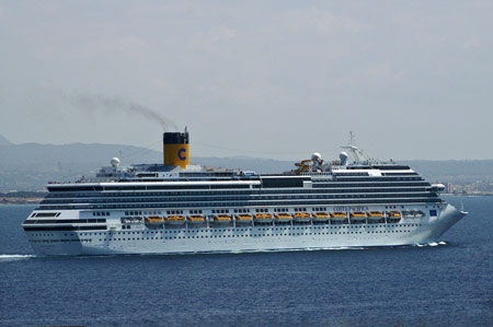 COSTA PACIFICA at Palma - Photo:  Ian Boyle, 26th August 2009