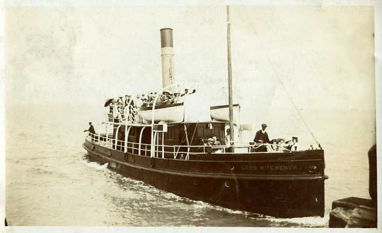 Postcard of Countess of Devon exLord Kitchener at Brixham