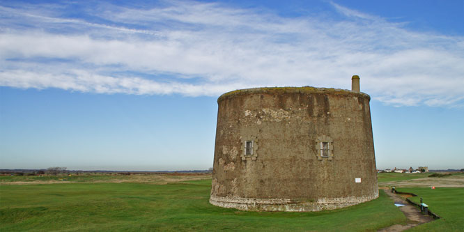 Martello Tower T at Felixstowe - Photo:  Ian Boyle, 23rd November 2012 - www.simplonpc.co.uk