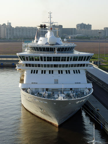 Balmoral at St Petersburg Cruise Terminal - Photo:  Ian Boyle 27th May 2013