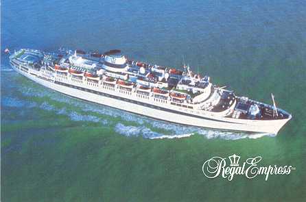 Regal Cruises postcard of the Regal Empress