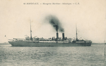 ATLANTIQUE - later ANGKOR - Messageries Maritimes - www.simplonpc.co.uk