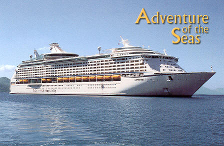 Astral Graphics postcard serial Adv-1 of Adventure of the Seas.