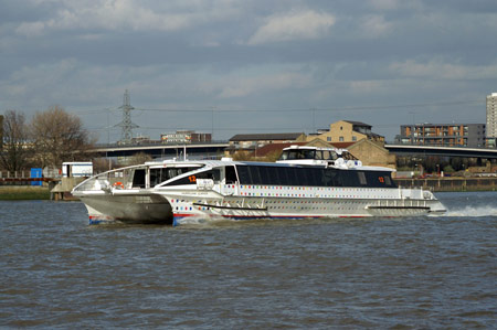 HURRICANE CLIPPER of Thames Clippers - Photo:  Ian Boyle, 2nd March 2009