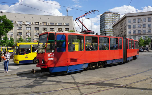 Belgrade KT4 Trams - www.simplonpc.co.uk - Photo: Ian Boyle 17th May 2016