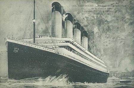 Aquitania of Cunard Line - www.simplonpc.co.uk