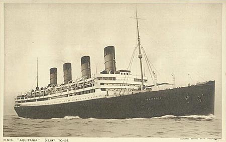 Aquitania of Cunard Line - www.simplonpc.co.uk