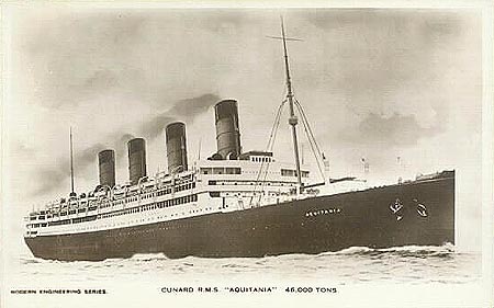 Aquitania of Cunard Line - www.simplonpc.co.uk