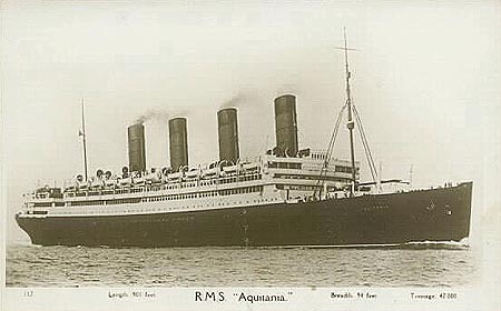 Aquitania of Cunard Line - www.simplonpc.co.uk