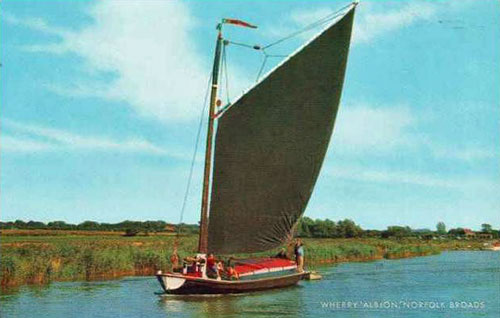 ALBION - Norfolk Wherry - Photo: ©2012 Ian Boyle - www.simplonpc.co.uk - Simplon Postcards