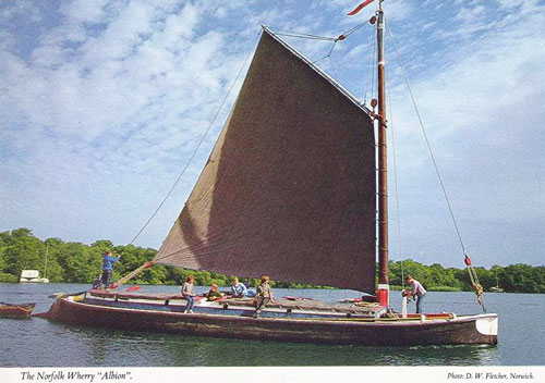 ALBION - Norfolk Wherry - Photo: ©2012 Ian Boyle - www.simplonpc.co.uk - Simplon Postcards