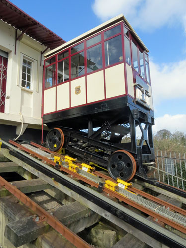 Babbacombe Cliff Railway - Upper Station - Photo: ©Ian Boyle 1st March 2015