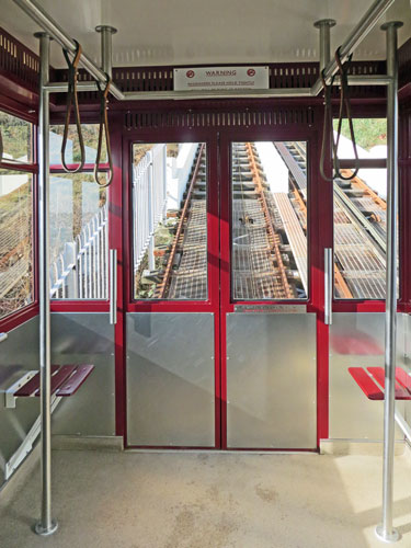 Babbacombe Cliff Railway - Upper Station - Photo: ©Ian Boyle 1st March 2015