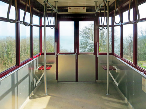 Babbacombe Cliff Railway - Upper Station - Photo: ©Ian Boyle 1st March 2015