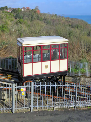 Babbacombe Cliff Railway - Upper Station - Photo: ©Ian Boyle 1st March 2015