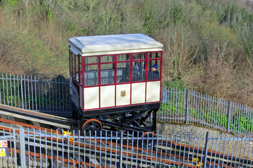 Babbacombe Cliff Railway - Upper Station - Photo: ©Ian Boyle 1st March 2015