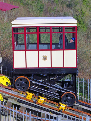 Babbacombe Cliff Railway - Upper Station - Photo: ©Ian Boyle 1st March 2015