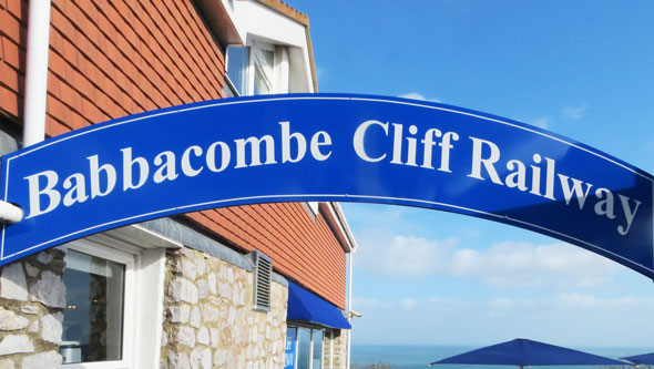 Babbacombe Cliff Railway - Upper Station - Photo: ©Ian Boyle 1st March 2015