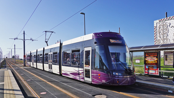 BLACKPOOL FLEXITY 2 TRAMS - Photo: ©2015 Ian Boyle - www.simplompc.co.uk - Simplon Postcards