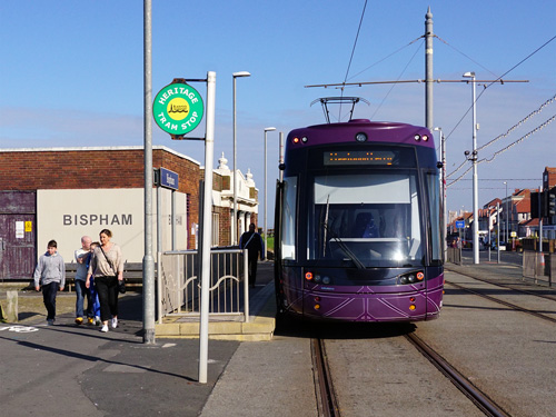 BLACKPOOL FLEXITY 2 TRAMS - Photo: ©2015 Ian Boyle - www.simplompc.co.uk - Simplon Postcards