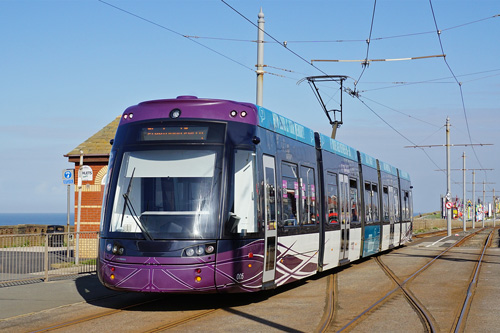 BLACKPOOL FLEXITY 2 TRAMS - Photo: ©2015 Ian Boyle - www.simplompc.co.uk - Simplon Postcards