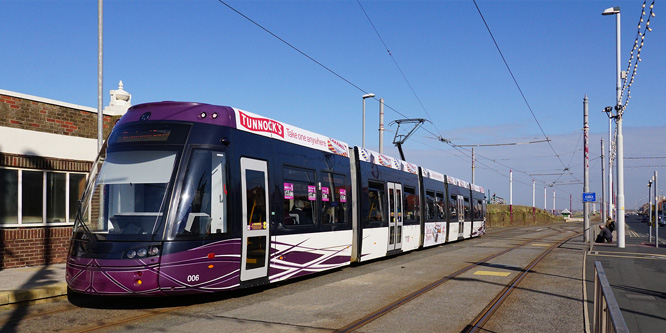 BLACKPOOL FLEXITY 2 TRAMS - Photo: ©2015 Ian Boyle - www.simplompc.co.uk - Simplon Postcards