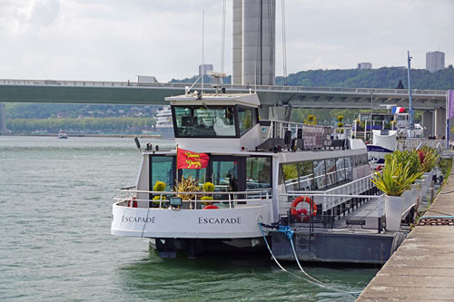 Excursion boat Escapade in Rouen - Photo: ©Ian Boyle 30th April 2017   