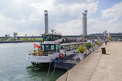 Excursion boat Escapade in Rouen - Photo: ©Ian Boyle 30th April 2017   