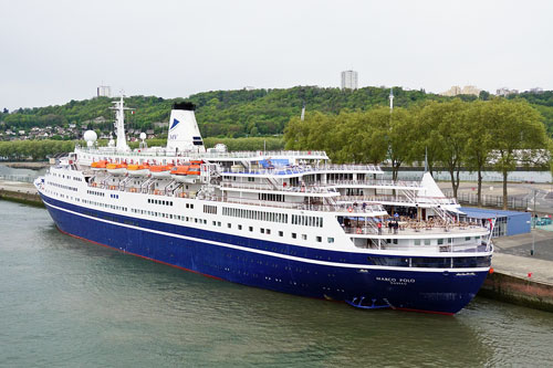 MV MARCO POLO in Rouen - Photo: ©Ian Boyle 30th April 2017   