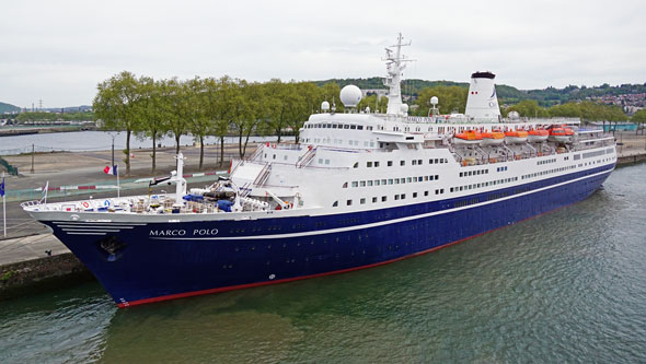 MV MARCO POLO in Rouen - Photo: ©Ian Boyle 30th April 2017   