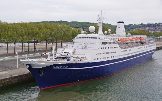 MV MARCO POLO in Rouen - Photo: ©Ian Boyle 30th April 2017   