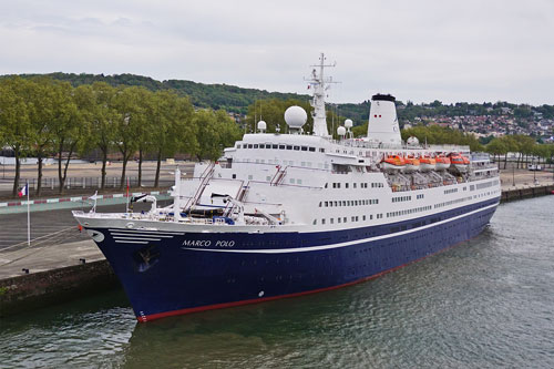 MV MARCO POLO in Rouen - Photo: ©Ian Boyle 30th April 2017   