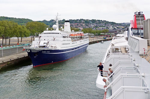 MV MARCO POLO in Rouen - Photo: ©Ian Boyle 30th April 2017   