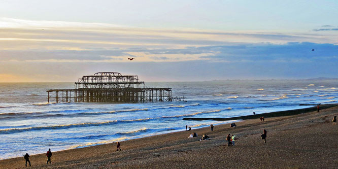 Brighton West Pier Remains in 2012 - Photo:  Ian Boyle, 27th December 2012 - www.simplonpc.co.uk