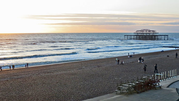 Brighton West Pier Remains in 2012 - Photo:  Ian Boyle, 27th December 2012 - www.simplonpc.co.uk