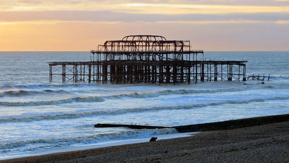 Brighton West Pier Remains in 2012 - Photo:  Ian Boyle, 27th December 2012 - www.simplonpc.co.uk