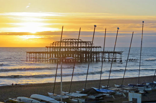 Brighton West Pier Remains in 2012 - Photo:  Ian Boyle, 27th December 2012 - www.simplonpc.co.uk