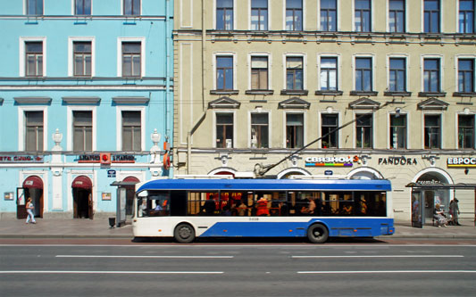 St Petersburg - Trolleybus - www.simplonpc.co.uk