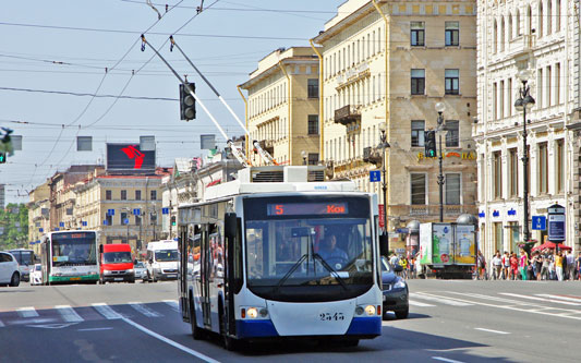 St Petersburg - Trolleybus - www.simplonpc.co.uk