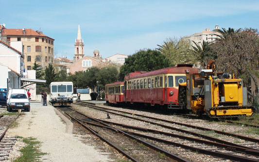 Renault ABH 8 "La Micheline" autorail 204 at Calvi - Photo:  Ian Boyle, 11th April 2004 - www.simplonpc.co.uk