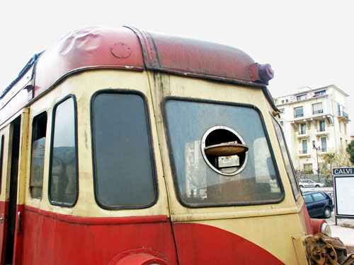 Renault ABH 8 "La Micheline" autorail 204 at Calvi - Photo:  Ian Boyle, 11th April 2004 - www.simplonpc.co.uk