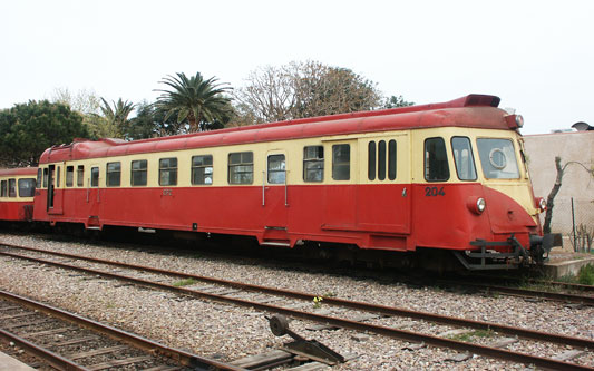 Renault ABH 8 "La Micheline" autorail 204 at Calvi - Photo:  Ian Boyle, 11th April 2004 - www.simplonpc.co.uk