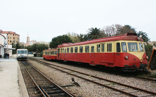 Renault ABH 8 "La Micheline" autorail 204 at Calvi - Photo:  Ian Boyle, 11th April 2004 - www.simplonpc.co.uk