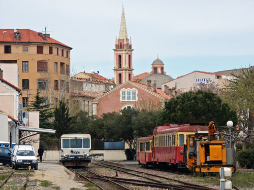 Renault ABH 8 "La Micheline" autorail 204 at Calvi - Photo:  Ian Boyle, 11th April 2004 - www.simplonpc.co.uk