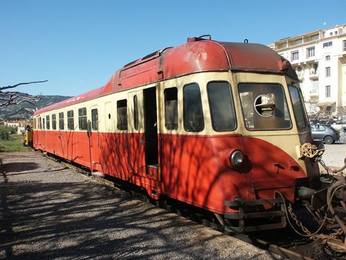 Renault ABH 8 "La Micheline" autorail 204 at Calvi - Photo:  Ian Boyle, 11th April 2004 - www.simplonpc.co.uk