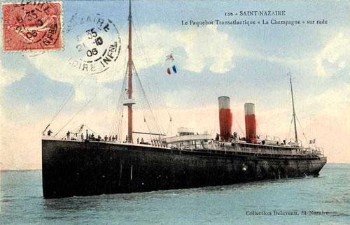 LA CHAMPAGNE (CGT/French Line) - www.simplonpc.co.uk - Simplon Postcards