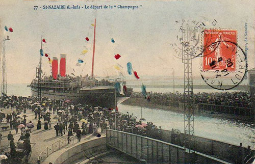 LA CHAMPAGNE (CGT/French Line) - www.simplonpc.co.uk - Simplon Postcards